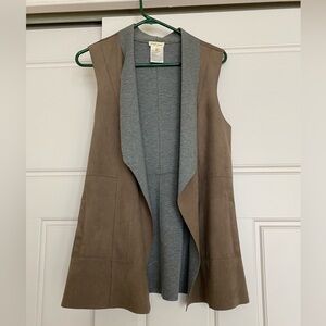 Ladies Tribal Suede Vest - S